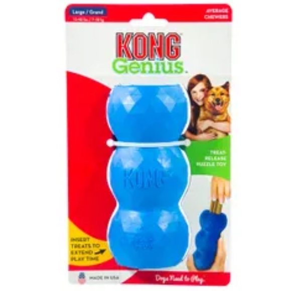 KONG Genius Chew and Treat Release Puzzle Chew Toy for LARGE Size Dogs NWT - Picture 1 of 8